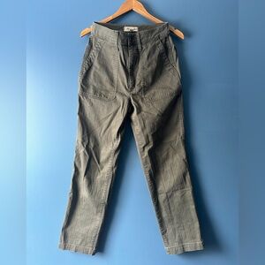 Madewell Olive Straight-Leg Utility Pants